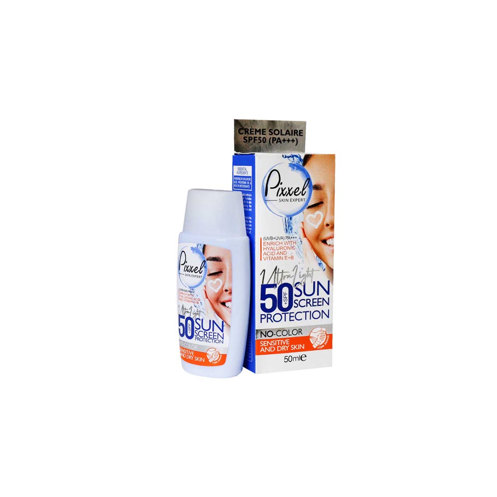 کرم ضد آفتاب  پیکسل SPF50 مناسب پوست خشک و حساس 50 میلی لیتر